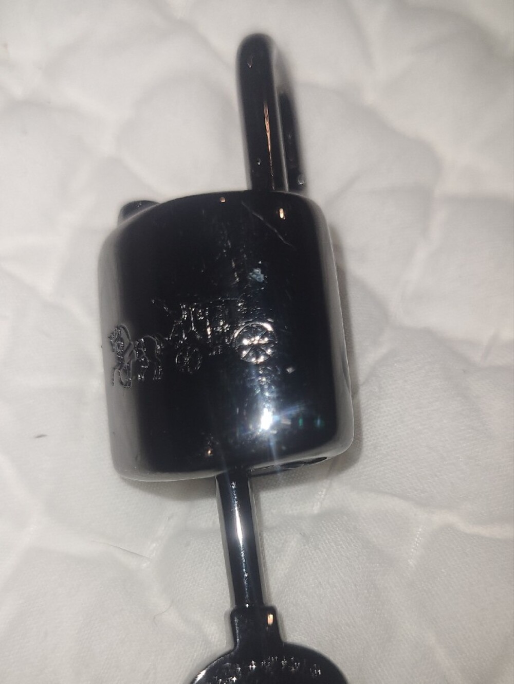 Coach Gunmetal Lock And Key Charm - Picture 6 of 7